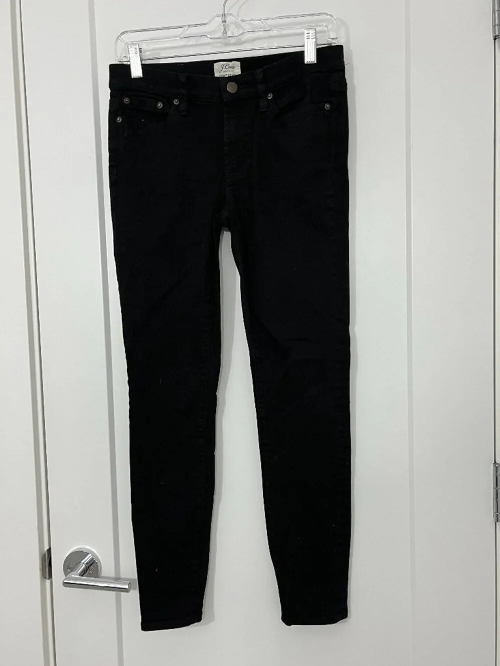 J.Crew Size 27 Black Toothpick Skinny Jeans